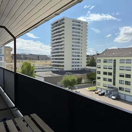 Lägenhet Rheinloft - Balkon & Parkplatz 
