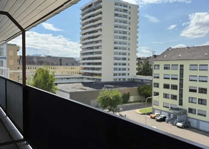 アパート Rheinloft - Balkon & Parkplatz 