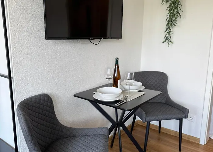 アパート Rheinloft - Balkon & Parkplatz 